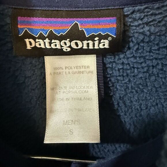 Patagonia Better Sweater Fleece Pullover Men Small Blue 1/4 Zip Jacket Sporty - Picture 6 of 9